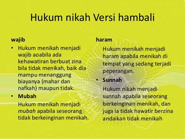 Ppt Nikah 4 Mazhab