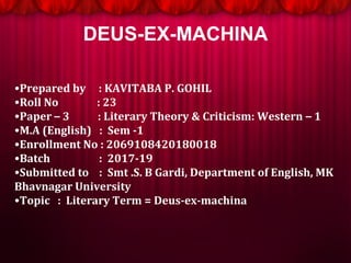 What is Deus Ex Machina? Definition & Examples - The Art of Narrative