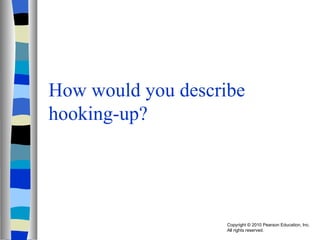 How would you describe hooking-up? 