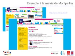 Exemple à la mairie de Montpellier

                http://www.montpellier.fr/
 