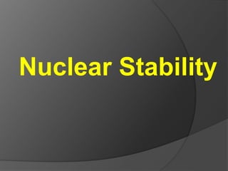 Nuclear Stability
 