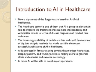 PPt of artificial intelligence on health | PPTX