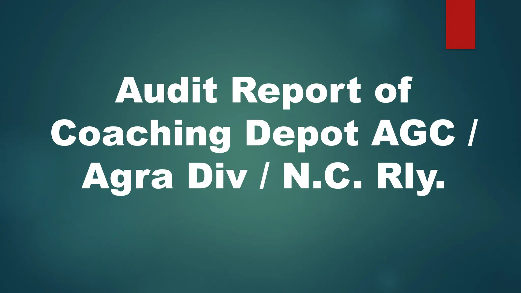 PPT of audit of Bio toilet maintenance.pptx