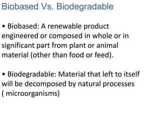 Ppt of biodegradable packaging | PPT