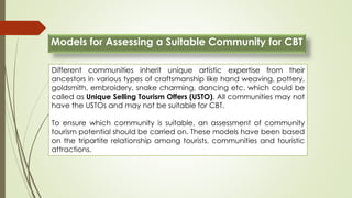 Some Proposed Models for Successful Community Based Tourism | PPTX