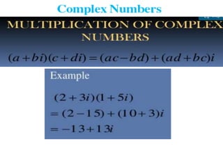 Presentation Complex Math Ppt of complex numbers and Quadratic equations. | PPTX
