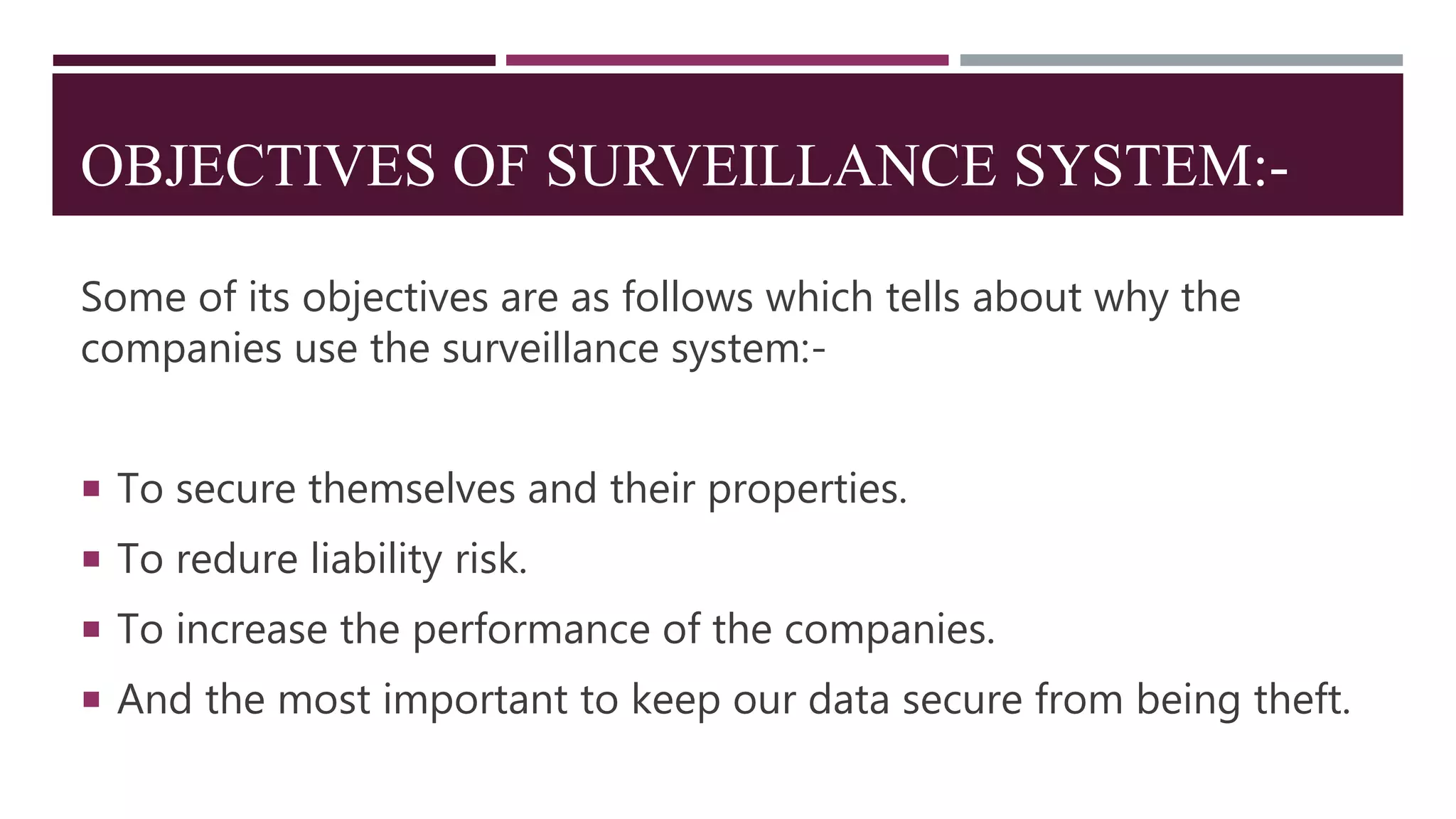 Electronic Surveillance System | PPTX