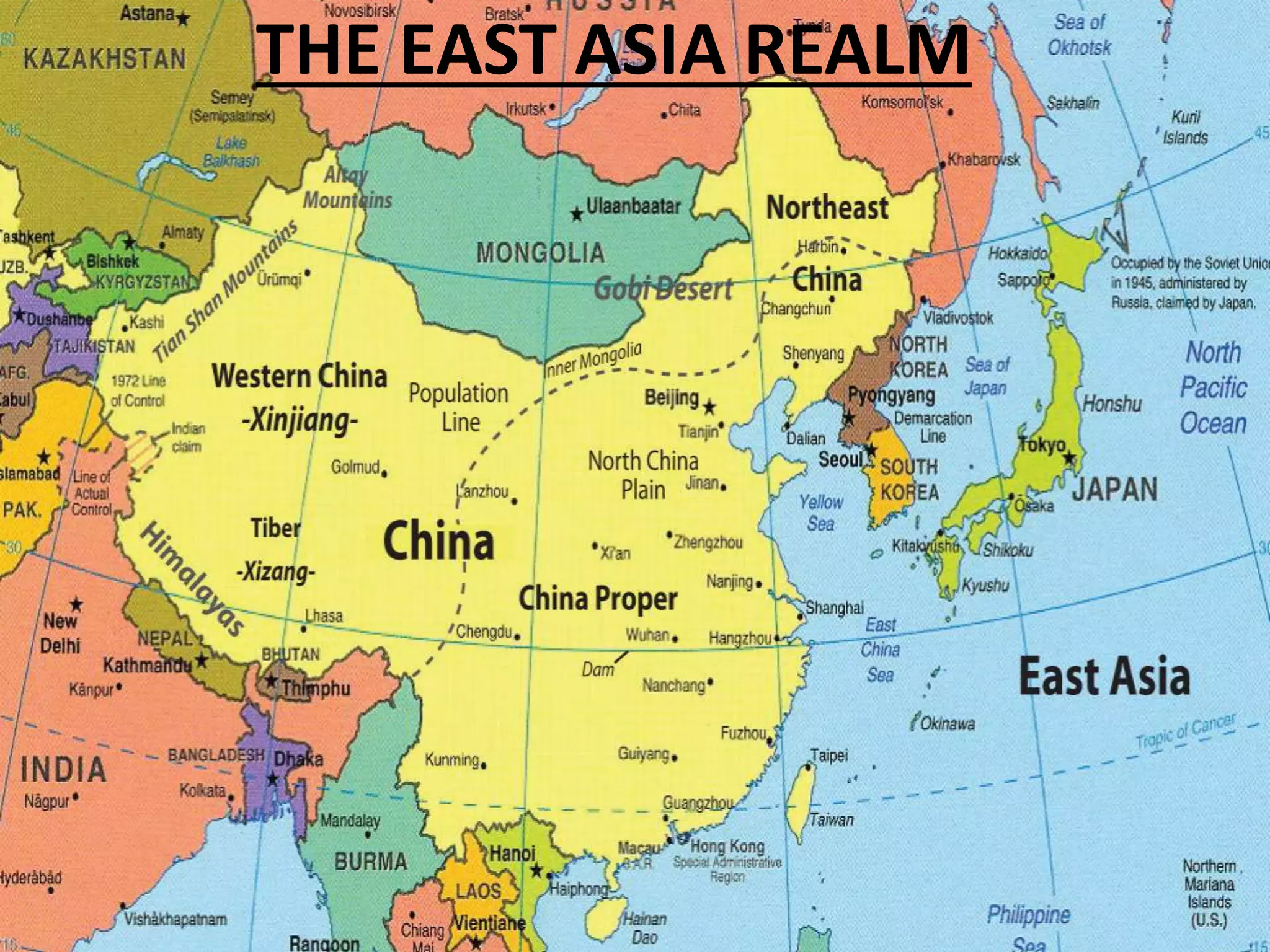 THE EAST ASIA REALM
 