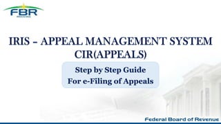 Step by Step Guide
For e-Filing of Appeals
1
 