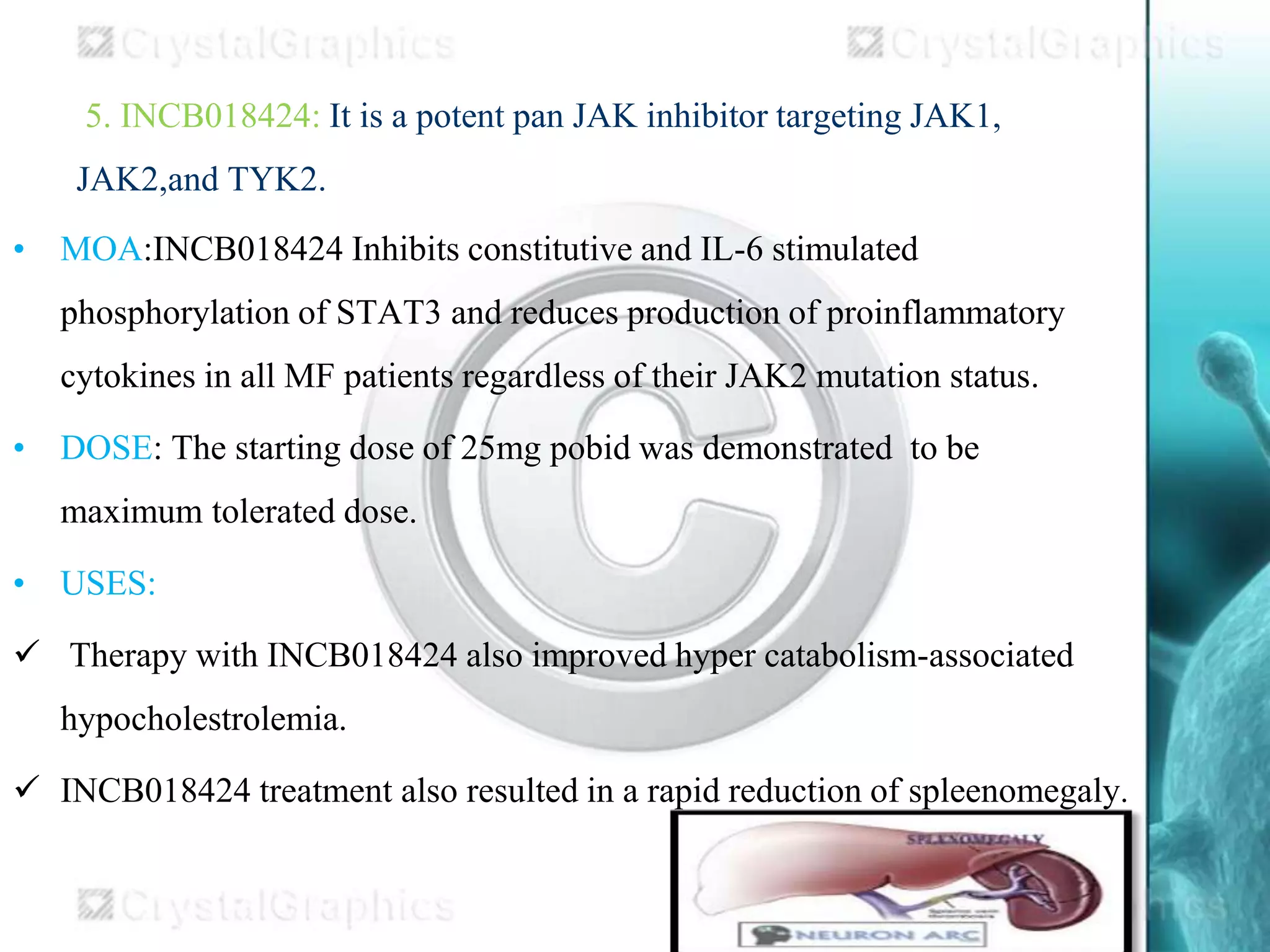 PRESENTATION ON JANUS KINASE INHIBITORS IN TREATMENT OF MPN'S | PPTX