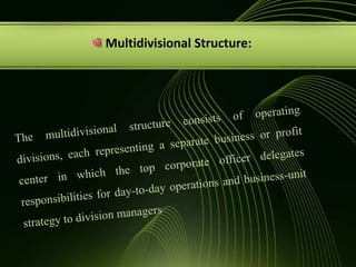 Span of control. Line & Staff AuthorityA) Line Units (Production, marketing, Finance..etc)B) Staff Units (Clerks, staffs..etc)Public RelationsManufacturingProgrammingAccountingReports