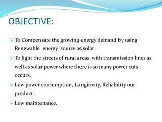 PPT ON SOLAR STREET LIGHTING SYSTEM | PPTX