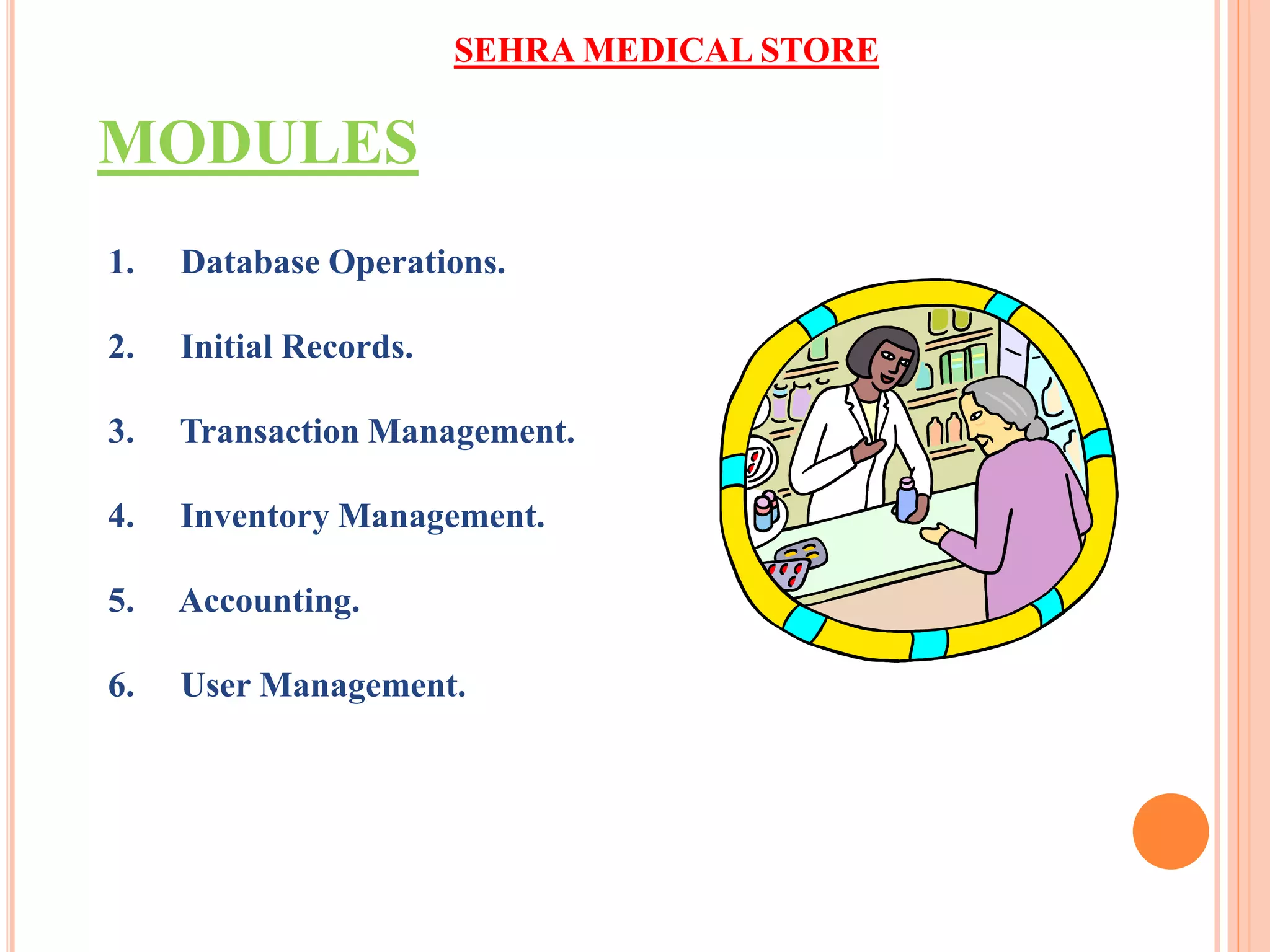 Ppt of medical store | PPTX