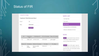 Status of FIR
 