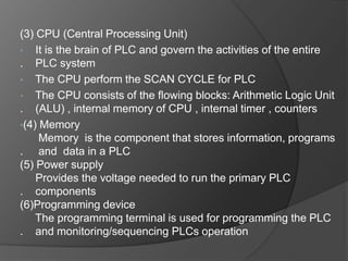 PPT of PLC and SCADA | PPTX