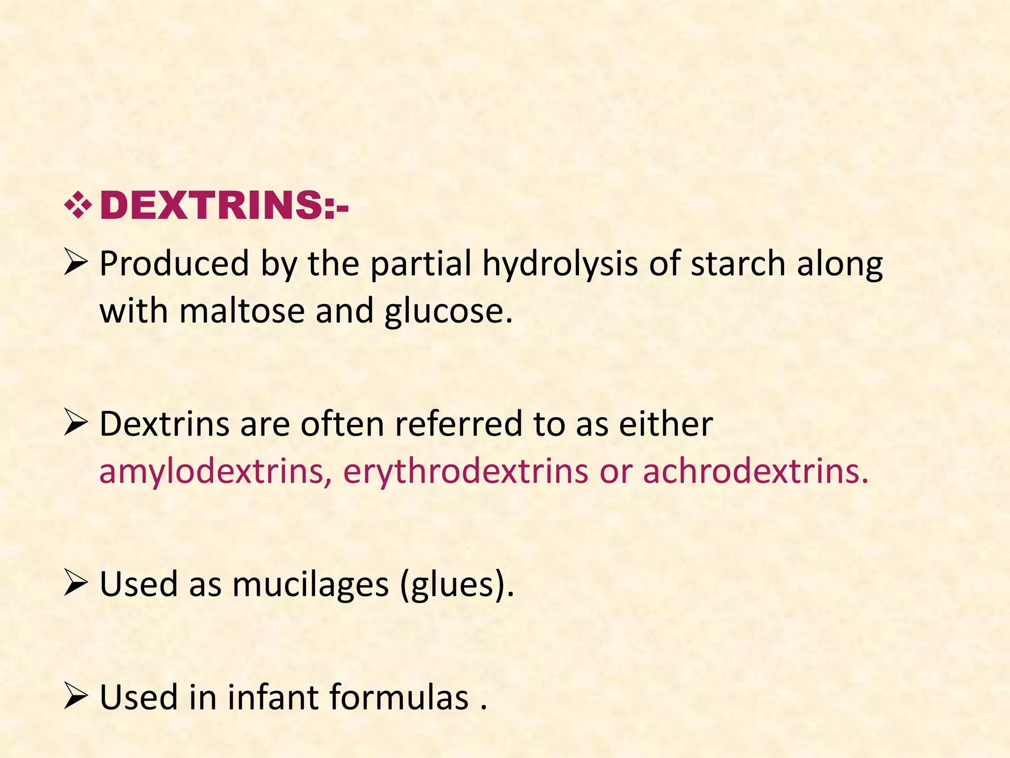 POLYSACCHARIDES | PPTX