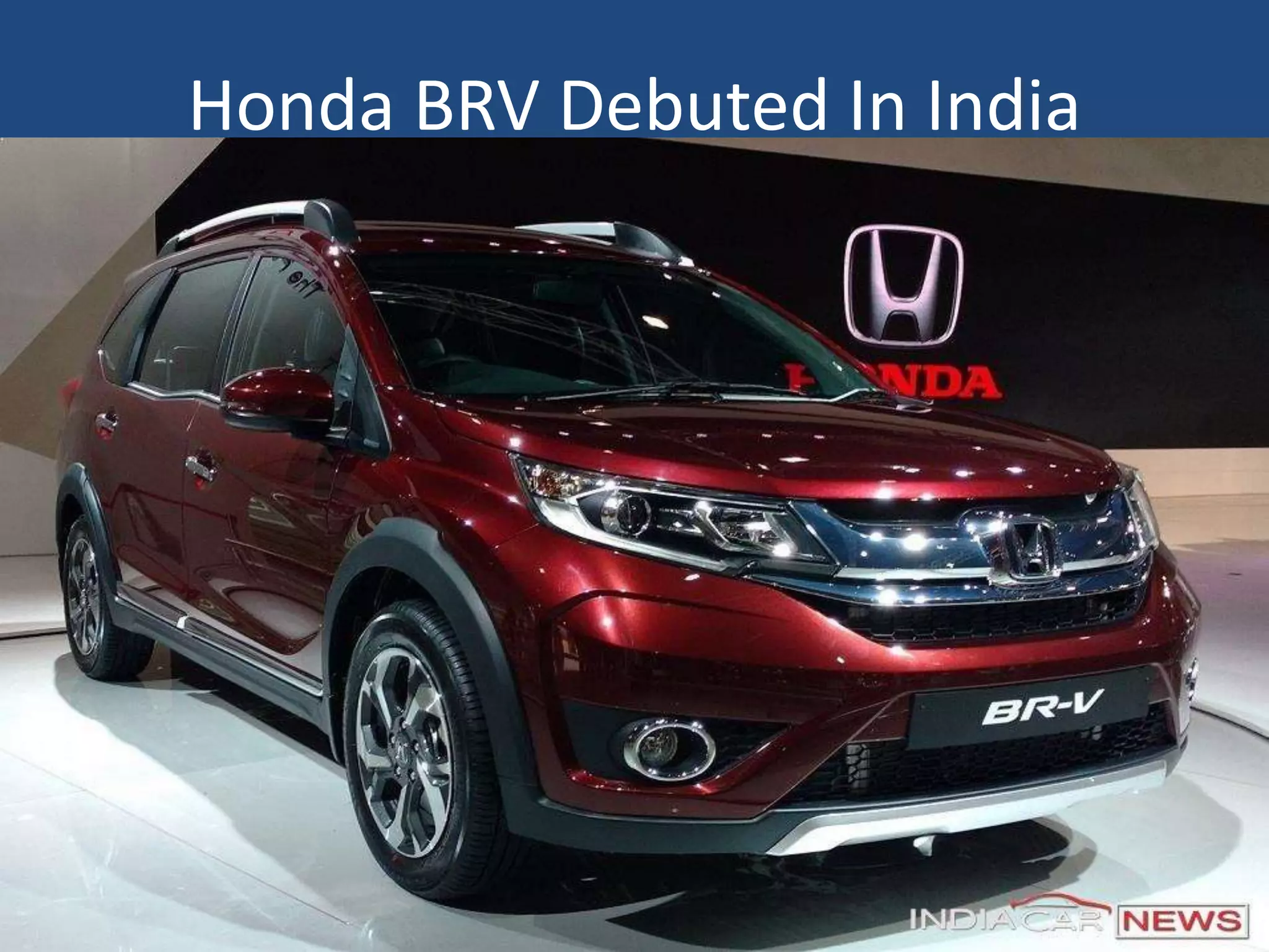 Honda BRV Debuted In India