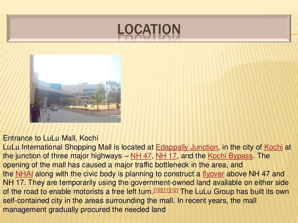 Lulu mall kochi pdf image
