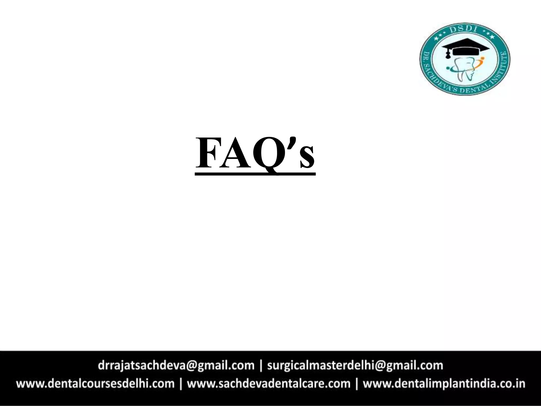 FAQ’s
 