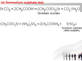(a) Ammonium sulphate test
 