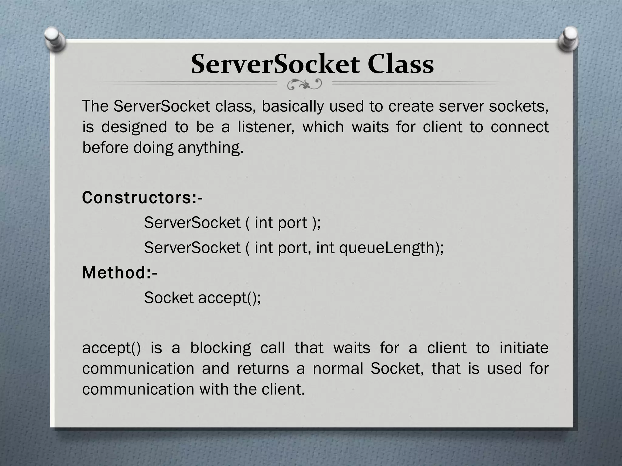 Ppt of socket | PPT | Computer Networking | Computing