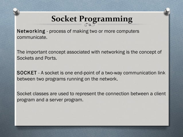 Ppt of socket