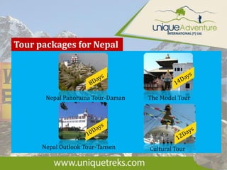 Tour packages for Nepal
Nepal Panorama Tour-Daman
Nepal Outlook Tour-Tansen
The Model Tour
Cultural Tour
 