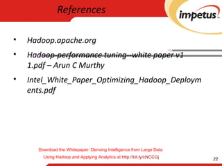 Advanced Hadoop Tuning and Optimization - Hadoop Consulting