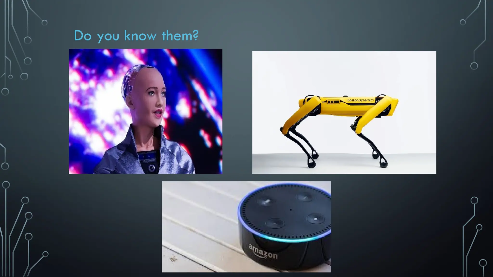 Do you know them?
 
