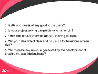 AR mobile app development | PPTX