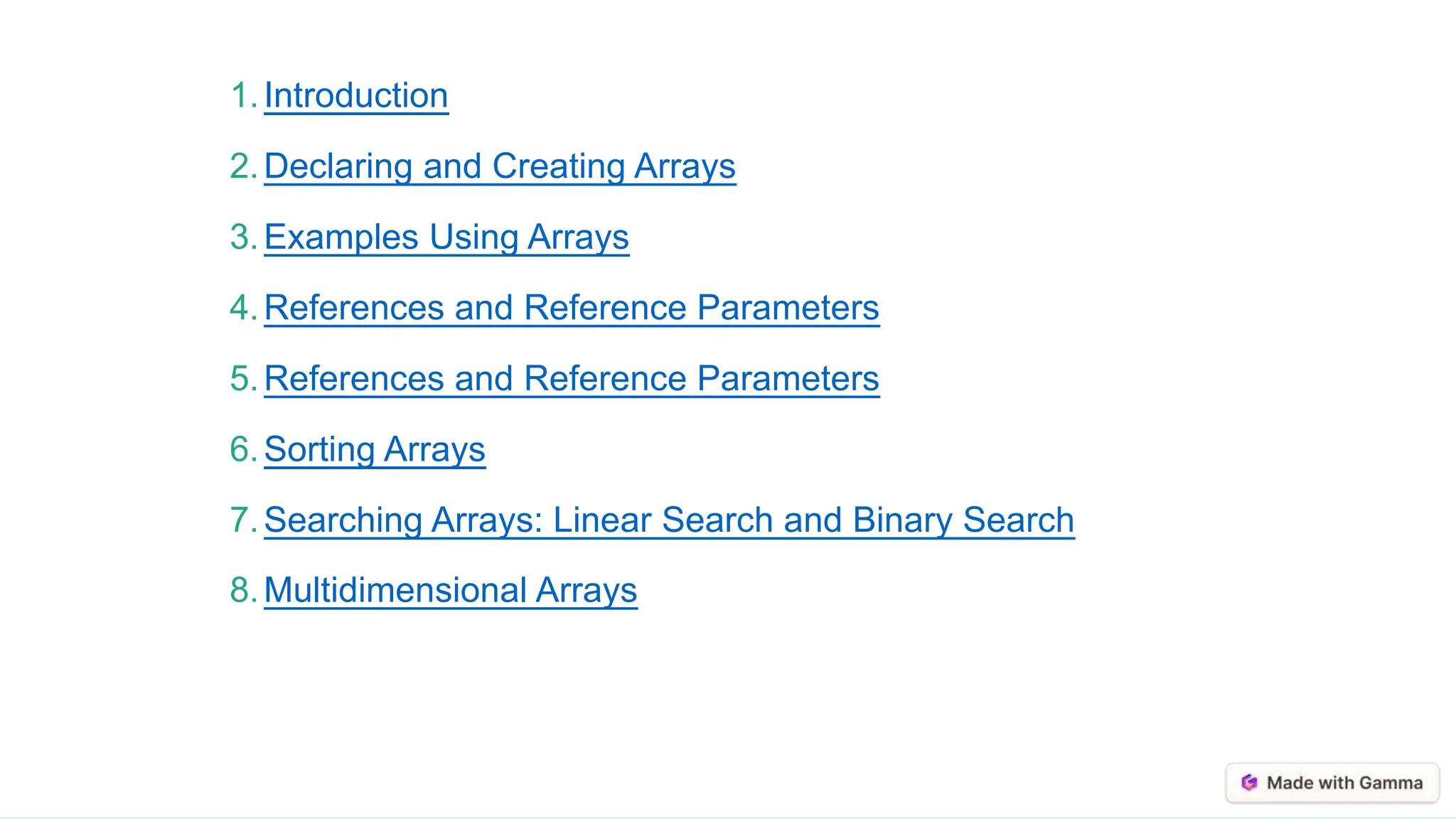 ppt on arrays in c programming language.pptx
