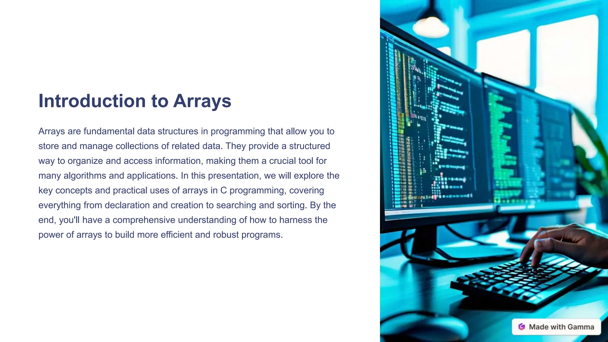 ppt on arrays in c programming language.pptx
