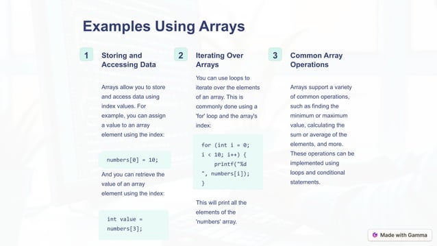 ppt on arrays in c programming language.pptx