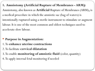 ppt on augumentation of labour.pptx..... | PPTX
