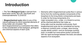 Ppt on Biogeochemical Cycle USacademy.in