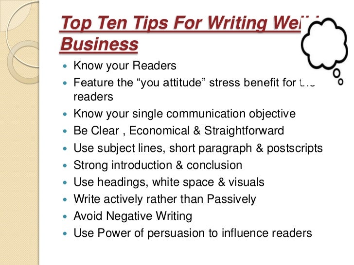 ppt on business writing business writing tips
