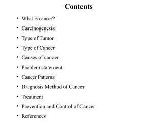 Cancer Presentation.pdf PPT on Cancer.pptx - PPT Presentation on Cancer | PPTX