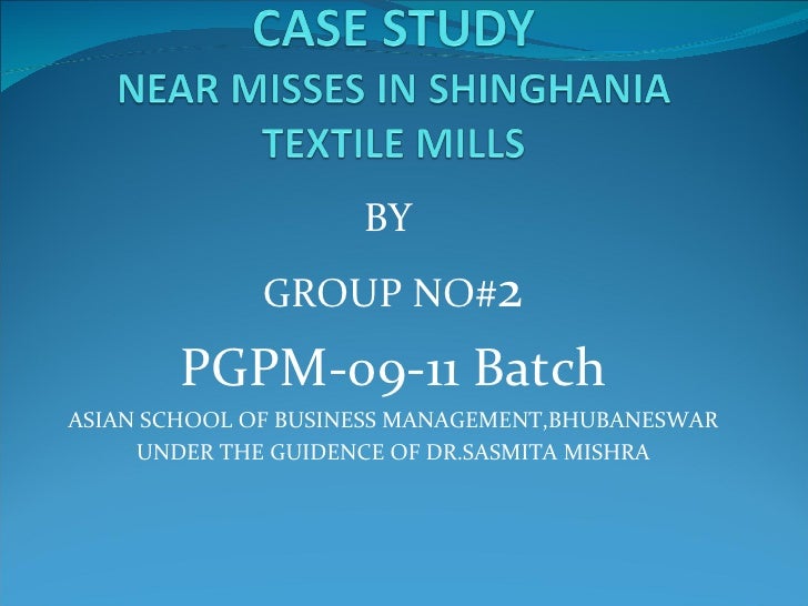 Textile park case study picture