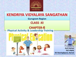 KENDRIYA VIDYALAYA SANGATHAN
Gurugram Region
CLASS -XI
CHAPTER-6
Prepared by
Anil Dahiya
TGT-P&HE
KV Harsinghpura, Karnal
 