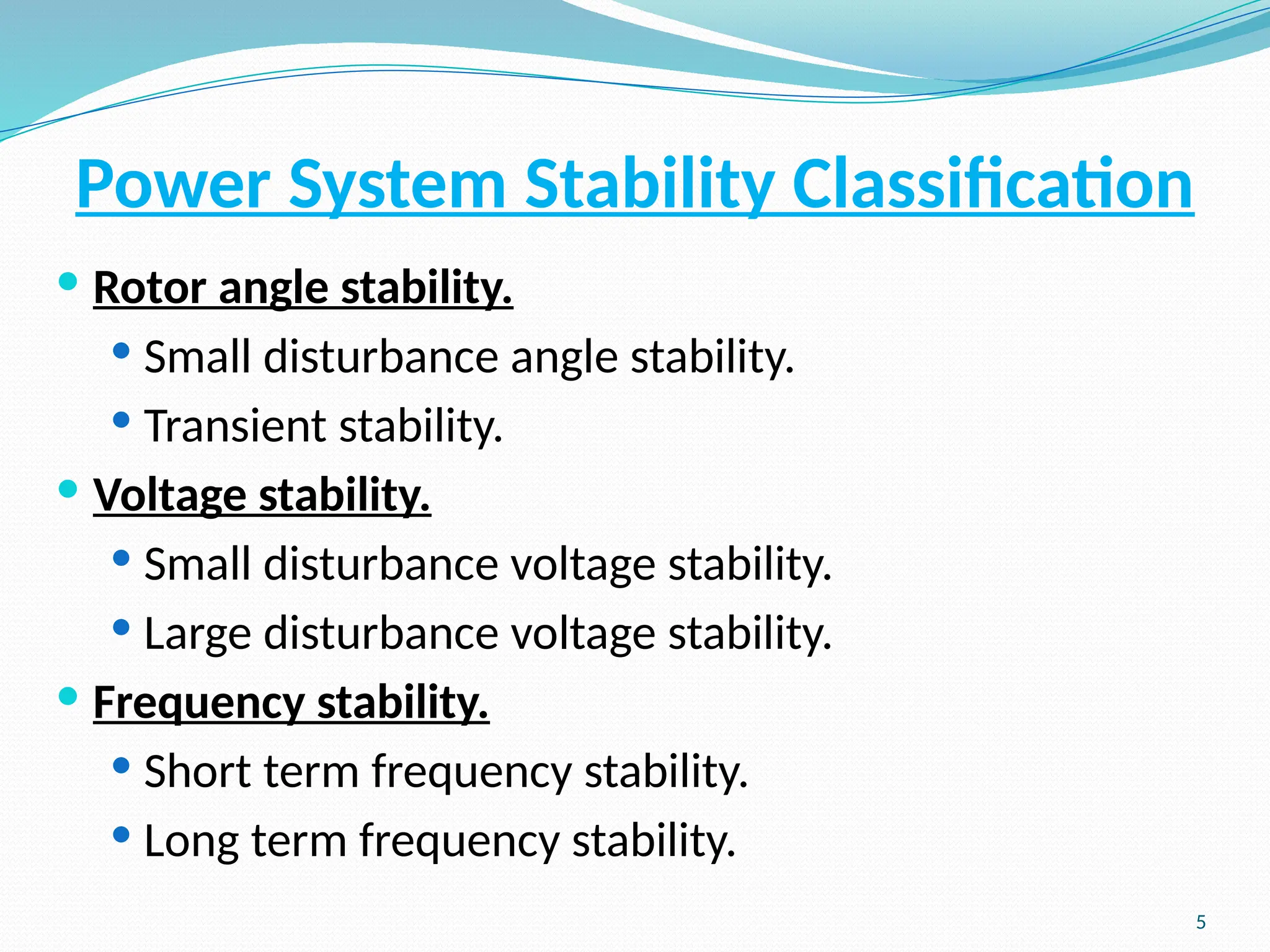 PPT on Classification of Power system stability.pptx