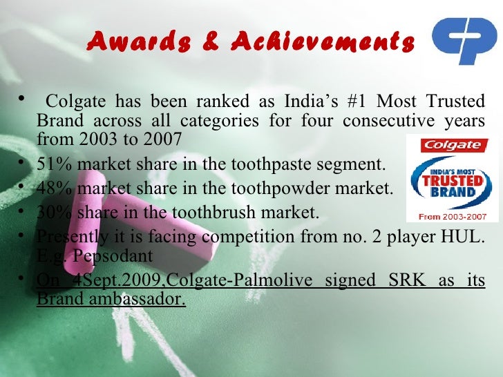 Ppt on colgate