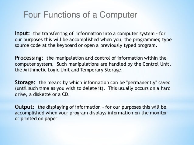 computer system and overview