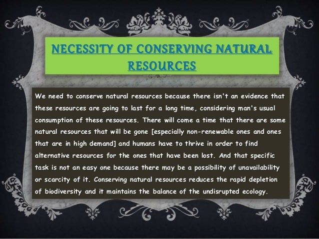 Preservation Of Natural Resources Ppt Preservation Of Natural Resources Ppt