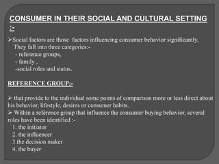 influence offamily and social class on consumer behavior | PPTX