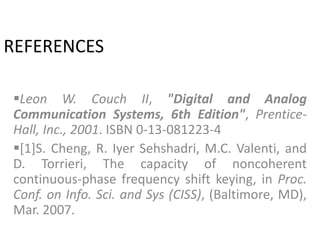 Ppt on continuous phase modulation | PPTX