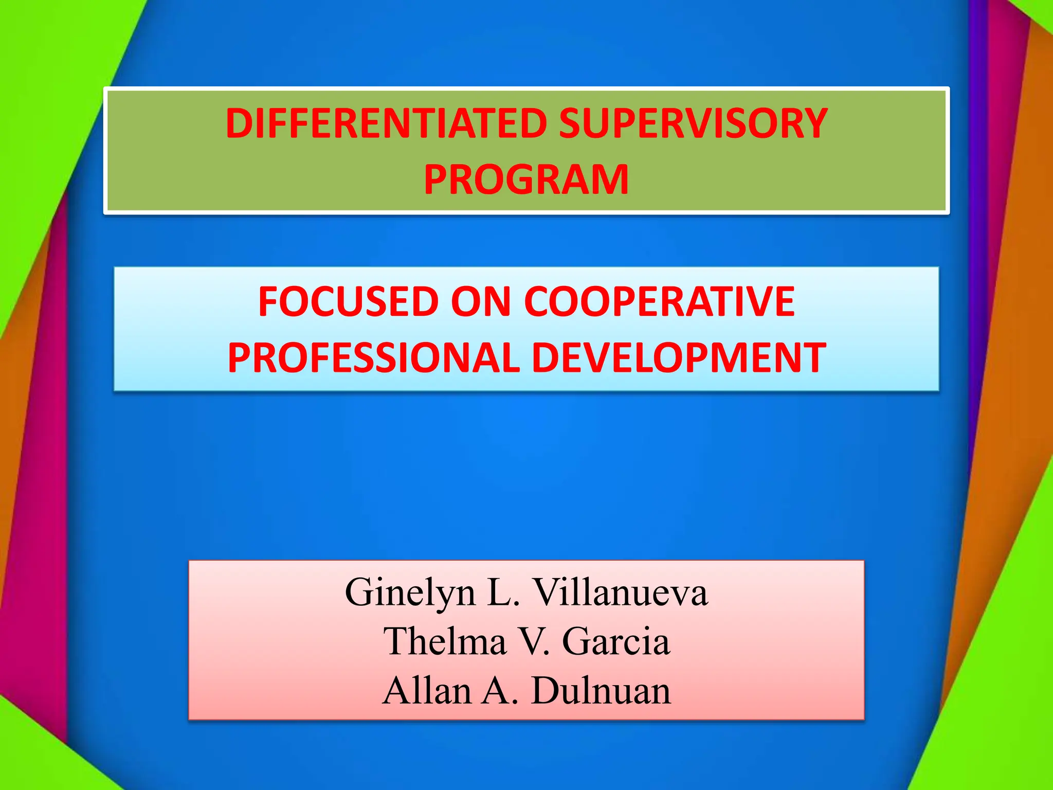 PPT ON CPD.cooperative professional developmentpptx | PPTX