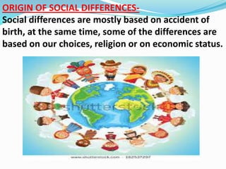 Social Differences Examples Ppt on democracy and diversity class x july | PPTX