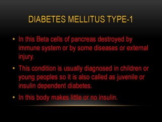 Ppt on diabetes mellitus | PPTX