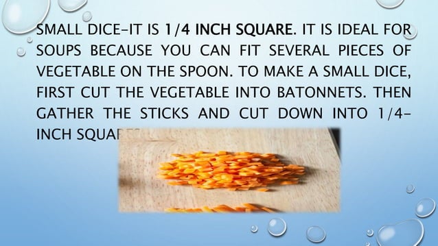 ppt on different cutting techniques.pptx | Cooking | Food & Drink