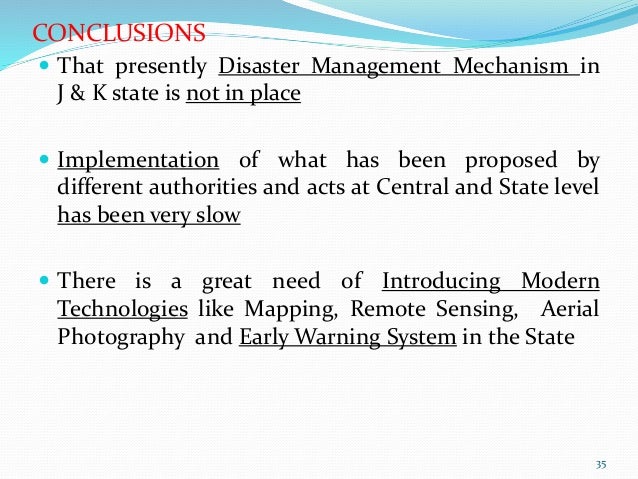 Ppt On Disaster Risk Management And J K Floods 2014